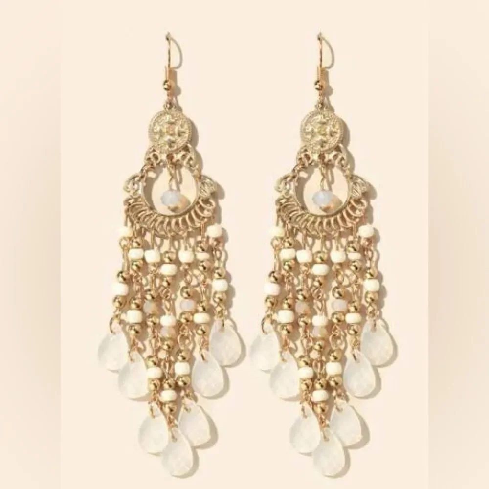 Crystal drop earrings #531